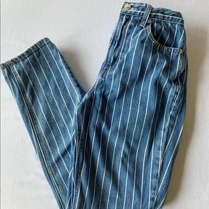 ✨Striped mom jeans